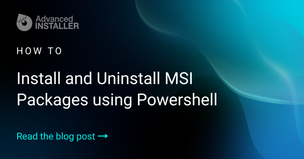 install msi files with powershell